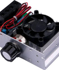 110V 10000W SCR Electronic Voltage Regulator And Motor Speed Controller With Thermostat Governor, Heavy Duty Dimmer, Aluminum Case