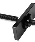 Needle bearing puller tool with long threaded bolt and square black mounting plate.