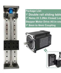 Heavy Duty Linear Rail Motor Kit With High Precision Ball Screw And Direct Drive Motor For CNC Routers including motor and rail.