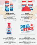 Puzzle Glue With Wide Plastic Spreader Easy To Apply Dries Clear And Quick, Protects Finished Jigsaw Puzzles, 2 Pack, 5 Oz Each