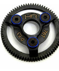 Hardened Steel Spur Gear 76T 48P Blue Upgrade For Traxxas RC Cars Durable Drive Train Component For Higher Torque And Long Lasting