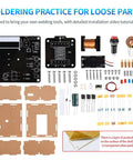 Hands On Soldering Practice Kit For Teens And Kids With Electric Magnetic Transmitter Educational Electronics Kit components layout