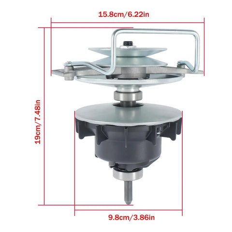 GT79452 Transmission Drive Kit Replacement For Craftsman Poulan Ariens And Other Mowers With RS800 Transaxles dimensions view