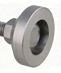 Adjustable Leveling Feet Set 4 Pcs Stainless Steel M12x50mm Threads showing close-up of beefy steel base