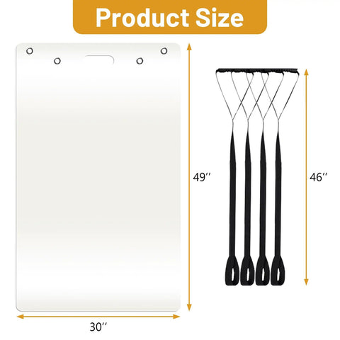 Premium Appliance Moving Sliders With Pull Strap For Tile And Hardwood Floors showing 49 x 30 in slider and 46 in pull straps
