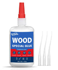 Bulletproof Wood Glue For Furniture Repair Fast Acting Adhesive For Cracks And Splits in 30g bottle with precision tips.