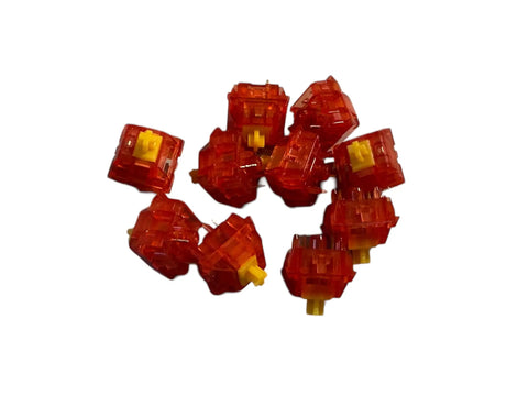 Linear 5 Pin MX Mechanical Keyboard Switch Kit For Custom Builds Smooth Key Travel Quiet Feel Pre Lubed For Fast Install Great For Gaming And Typing On DIY Keyboards Compatible With Most PCBs 35 Switch Set, 35 red switches