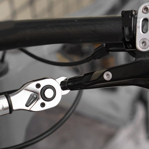 8mm Bike Crowfoot Wrench With One Quarter Inch Drive Torque Adapter tightening hydraulic disc brake hose nut