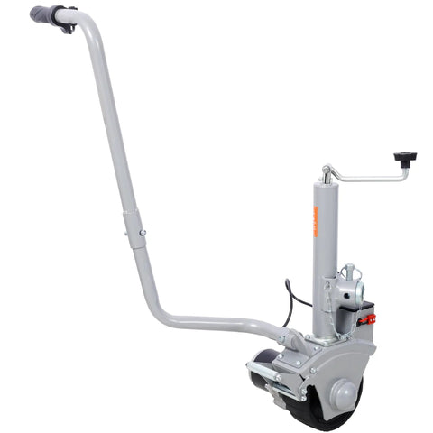 Heavy Duty Electric Trailer Dolly Moves Up To 5000 Lbs With Ease, featuring a sturdy handle and wheel design for easy transport.