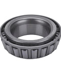 Close-up of steel bearing from GM Front Disc Brake Rotor Bearing And Seal Kit With Inner And Outer Tapered Bearings And Grease Seals.