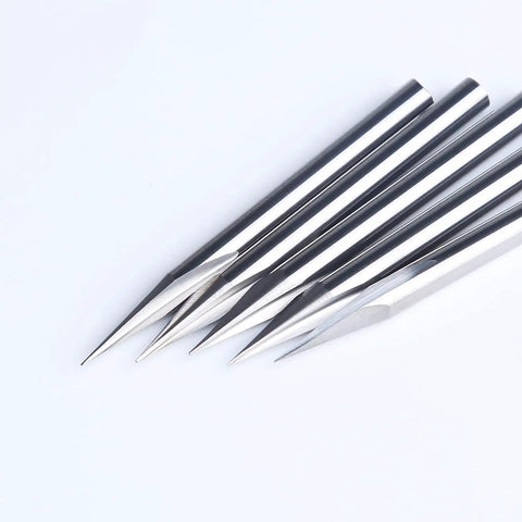 Ready To Roll V Groove Cnc Router Bit With One Eighth Inch Shank And Razor Sharp Carbide Edge angled tips on metal router bits