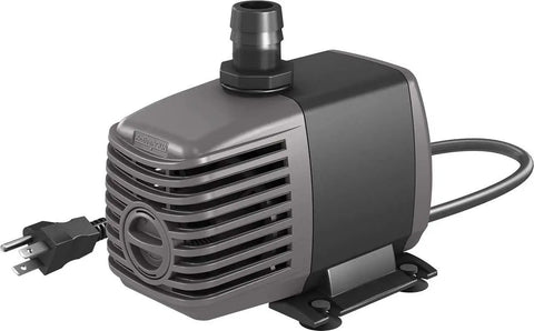Front view of Go To Submersible Water Pump For Ponds And Fountains, 370 GPH, Inline or Submersible, Oil Free, Eco Friendly, Energy Efficient Pump