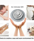 Collage with Bathtub Drain Hair Catcher, pet washing, hair washing, and hands under tap, promoting the product as an intimate gift.