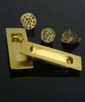 2 Pack 120Mm Flush Sliding Door Pulls Recessed Finger Pulls For Sliding Barn Bypass Doors Cabinets And Drawers Invisible Rectangular Handles Small 4.75 Inch Brushed Gold displayed with decorative background
