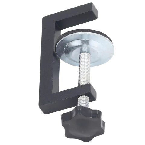 Heavy Duty 4 Piece Woodworking C Clamps Offer Killer Grip And Smooth Turn Adjustment For Straight Up Diy Projects Plus Workshop Job Site Tasks That Demand Reliable Wood Fixing Power Without Any Sweat Or Setup Hassles At All, showing robust steel clamp with threaded screw mechanism.