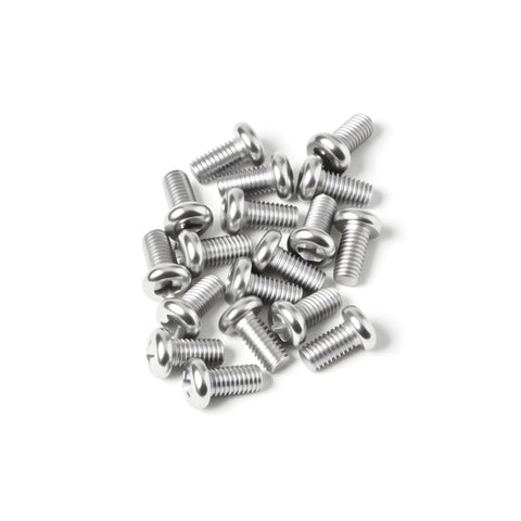 Heavy Duty M5 X 20Mm Pan Head Machine Screws 30 Pc Set 304 Stainless Steel Phillips Cross Drive shown together
