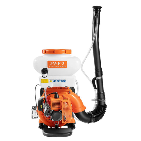 Backpack Fogger Sprayer and Leaf Blower for Outdoor Pest Control 14L Tank High Speed 7500 RPM Cold Fogger Gas Powered Engine