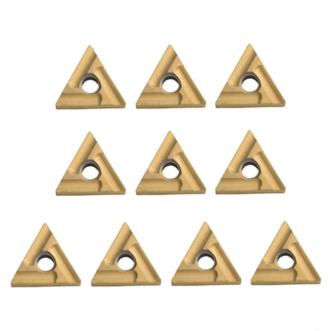 Indexable Carbide Turning Inserts TNMG160404R-ES TNMG331 for lathe tools, 10-pack semi finishing and finishing blades