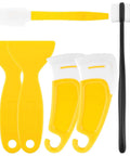 Must-Have 7-Piece UV Resin 3D Printer Cleaning Kit with silicone spatulas, plastic scrapers, and soft brushes visible