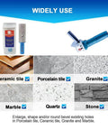 Diamond finger milling bit with hex shank, 4/5 in, BRSCHNITT; for enlarging holes in porcelain, ceramic, granite, marble