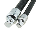 Heavy Duty Flexible Sleeve Extension Bar Set With 1/4 And 3/8 Inch Adapter Sockets For Grease Monkey Mechanics to flex into tight corners.