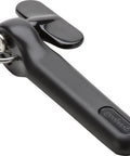 Safe Edge Manual Can Opener With Hands Free Lid Disposal And Reusable Lids Storage No Sharp Can Edges Black Kitchen Gadget