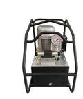 Top Shelf Hydraulic Torque Wrench With Plug And Play Auto Pump full size auto pump unit in protective steel frame.