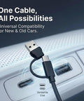 USB Cooling Car Seat Pad For Chevrolet Volt Bolt EV EUV Blazer EV With Strong Airflow And Super Breathable Mesh To Beat The Heat And Keep You Crisp On Long Summer Drives, close-up of USB cable for car.
