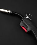 Gas And Electric MIG Welder Torch Stinger Replacement With Copper Cable 2.5m shown close-up of ergonomic handle design