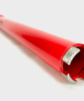 Diamond wet core drill bit, 1.5-inch diameter, red body with silver cutting segments and threaded shank