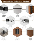 Installation steps for 40 Inch Box Rail Hardware For Bifold Sliding Barn Door Track Ceiling Mount Kit Up To 38 Inch Wide.