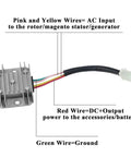 Rectifier component from ATV Wiring Harness Kit With Full Copper Wire For 150cc To 300cc Engines Replacement Fits Go Kart Dirt Bike
