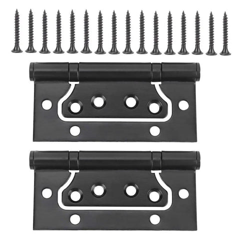 304 Stainless Steel Concealed Door Hinge With Built In Ball Bearing Black Finish Quiet Smooth Close For Cabinets And Wardrobes