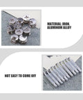 Cam Lock Fittings And Furniture Connectors Set for Secure Cabinet Assembly, iron and aluminum alloy, 24-piece bolt dowels