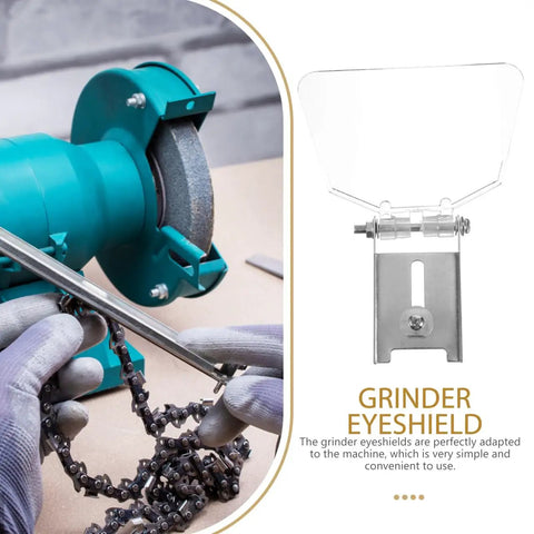 Bench Grinder Eye Shield Glasses, Desktop Grinder Guard Safety Attachment next to grinding machine, impact-resistant
