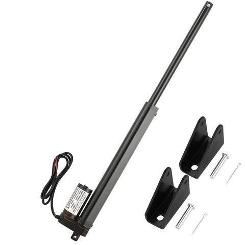 12V Linear Actuator With 10 Inch Stroke And 202 Lbs Load, heavy duty electric actuator with mounting brackets, IP54 waterproof dustproof