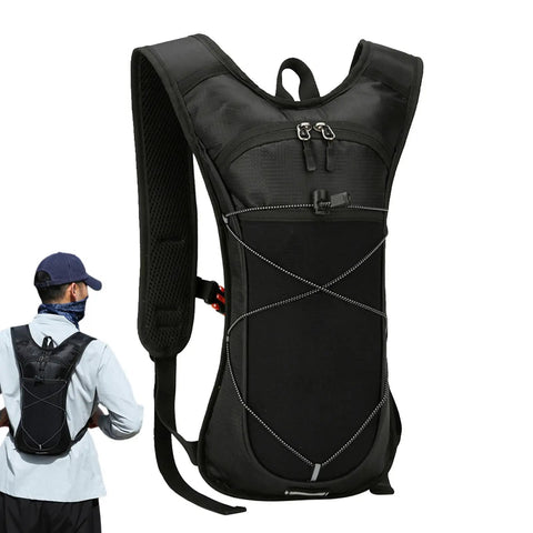 Hydration Backpack With Reflective Strips Lightweight Adjustable Nylon Reservoir For Outdoor Adventures Hunting Trail Camping And Motorcycle Rides Built Tough As Nails And Weatherproof