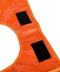 Close-up of Off Road Winch Weight Bag For Recovery, Heavy Duty PVC Rope Dampener Blanket With Pocket, Safety First, light orange color