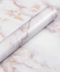 36 Inch By 197 Inch Gold Marble Countertop Contact Paper Waterproof Vinyl Marble Wallpaper Peel And Stick roll view