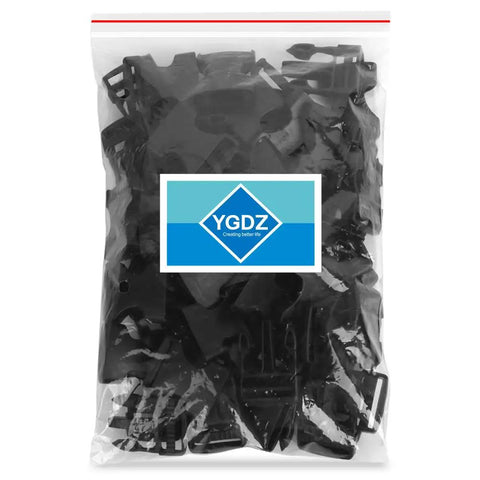 1 Inch Black Plastic Quick Release Parachute Buckles 30 Pack for Backpack Straps and Webbing Belts Tough As Nails Durable Hardware