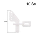 Five Pack Nylon Pin Control Horns And Clevis Kit For RC Model Airplanes And Fixed Wing DIY Parts Electric Aircraft, 4-Hole Design