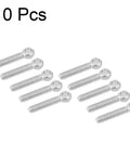 10-pack M5 x 25mm 304 Stainless Steel Eye Bolt for Rigging and Lifting, machine shoulder eye bolt with 8mm eye diameter and 29mm length.