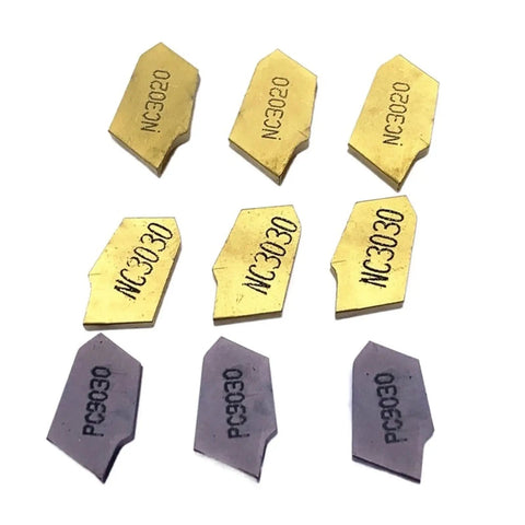 Super Tough 10 Pack Carbide Turning Inserts For Lathe Sp200 Pc9030 Slotted Grooving Tools high wear resistant carbide inserts set