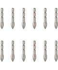 Stainless Steel Archery Field Points With BreakOff Tips For 4 2mm Shafts GlueIn Insert 60 120 Grain Range In 10 Grain Increments