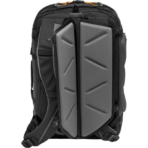 Back of Pro Trekker BP 350 AW II Outdoor Camera Backpack with MaxFit Dividers, showing back support padding