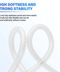 Reinforced Polyurethane Air Tube 12mm OD 10 Meters, Ultra Flexible Air Hose looped to show durability and softness