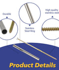 30 Sets White 7 Inch Gutter Screws With Stainless Steel Ferrule Durable Gutter Nails And Spikes Easy To Install Secure Gutter Fasteners