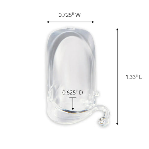 Clear Outdoor Rope Light Clips 3 Pack 36 Clips Total For Weather Resistant Damage Free Hanging Of Holiday Lights Rope Lights And Outdoor String Lights No Holes Or Mess Easy Install With Clean Removal single clip dimensions