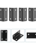 Heavy Duty L Shaped Corner Brace Set Of 4 Stainless Steel Right Angle Brackets For Shelves Tables Chairs And Furniture Repair Black Finish
