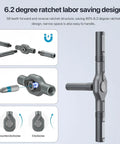 6.2 degree ratchet design from 24 In 1 Magnetic Screwdriver Set For DIY Pros And Weekend Warriors Mini Ratchet Tool Kit